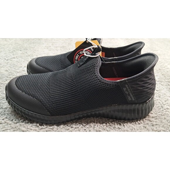NEW Skechers Slip-on Work Slip Resistant Mens 8 Electrical Hazard Shoes Sneakers - Picture 4 of 12